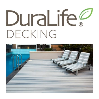 duralife logo and pool decking image
